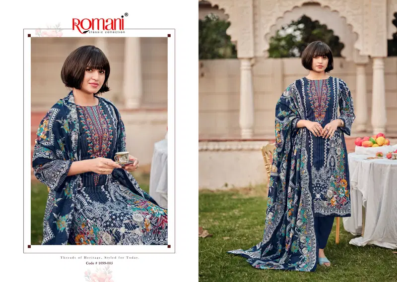 Romani Saniya Soft Cotton Digital Printed Dress Material